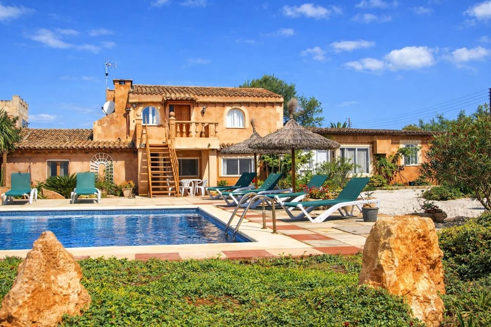 Property building, Patio, Spring, Day, Garden, Garden view, Pool view, Swimming pool, sunbed