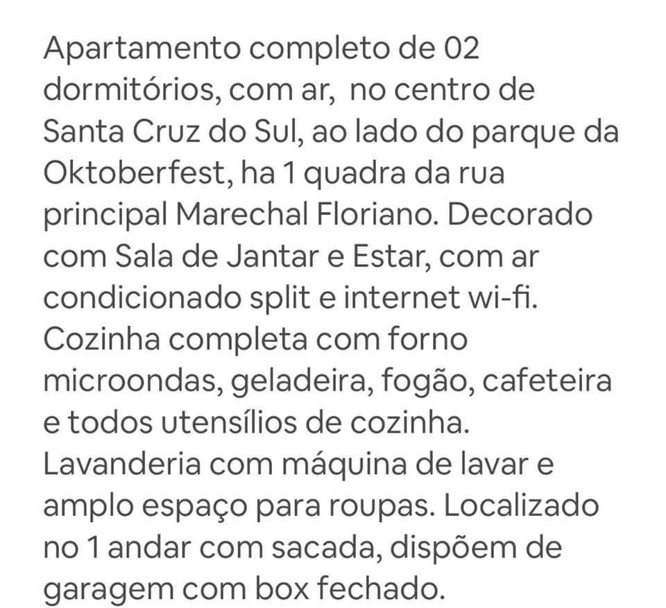 Apto 2D Centro Apartment in Santa Cruz do Sul