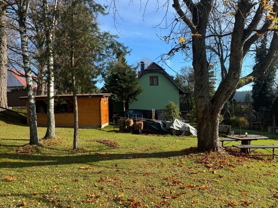 Property building, Natural landscape, Garden, Autumn, Garden view
