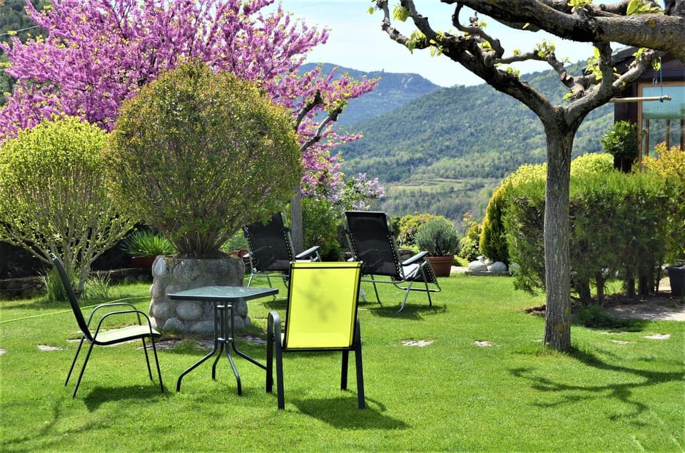 Spring, Garden, Mountain view