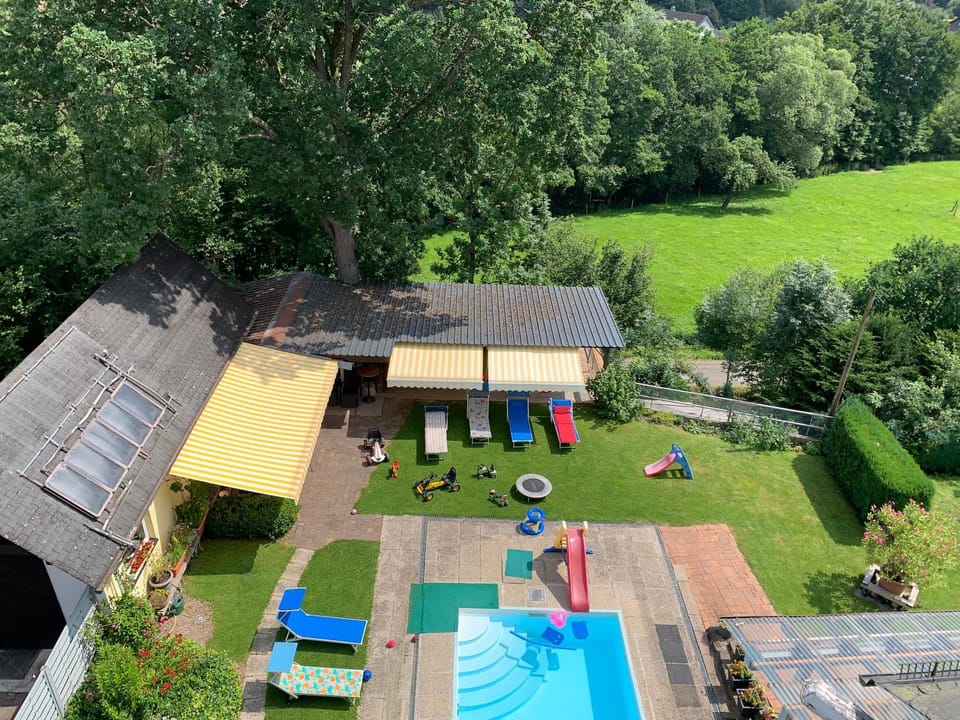 Natural landscape, Garden view, Pool view