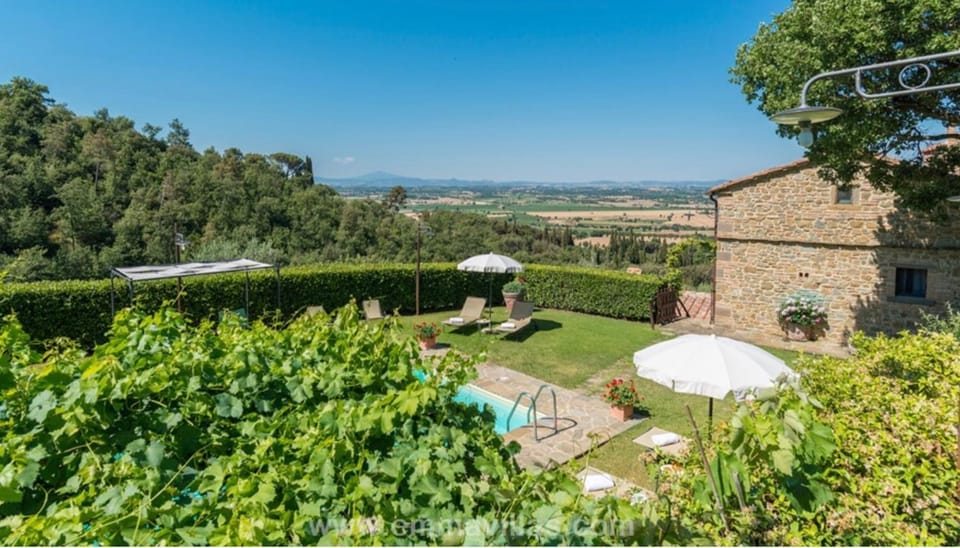 Natural landscape, Bird's eye view, Garden, Swimming pool