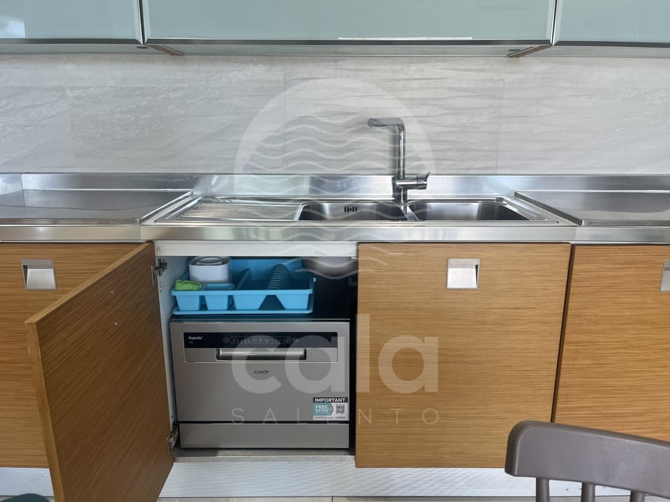 Kitchen or kitchenette, dishwasher, stove