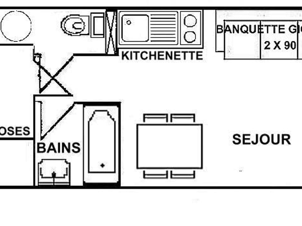 Studio cabine 4 personnes aux Saisies, centre proche Cabin in Villard-sur-Doron
