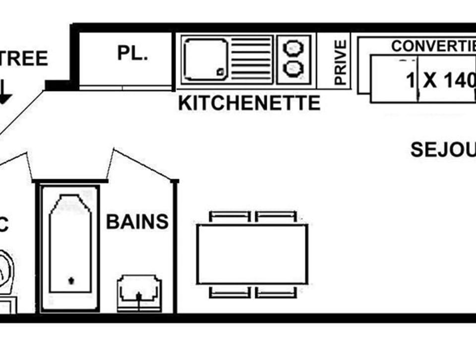 Appartement cosy, 4 pers., Les Saisies, proche pistes - FR-1-594-146 Apartment in Villard-sur-Doron