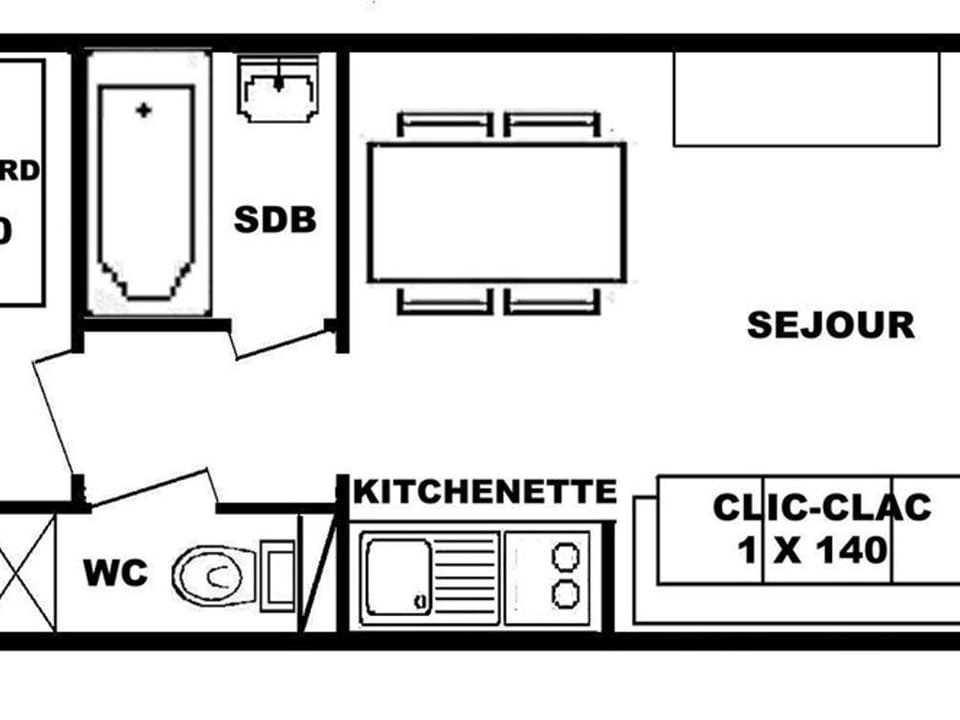 Studio cabine aux Saisies, idéal pour skier, 4 personnes - FR-1-594-151 Cabin in Haute-Savoie