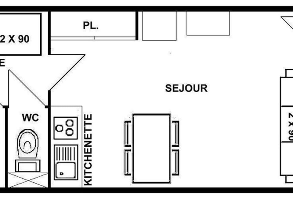 Studio alcove sud, animaux acceptés, Les Saisies - FR-1-594-177 Apartment in Haute-Savoie