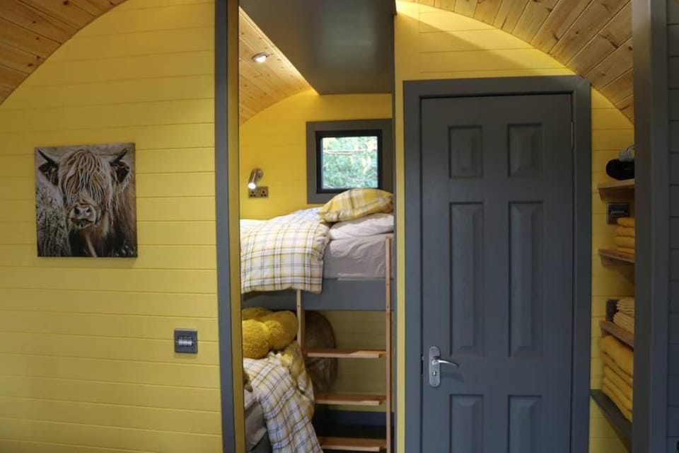 Glampods Glamping Pod - meet Highland Cows and Sheep Elgin House in Scotland