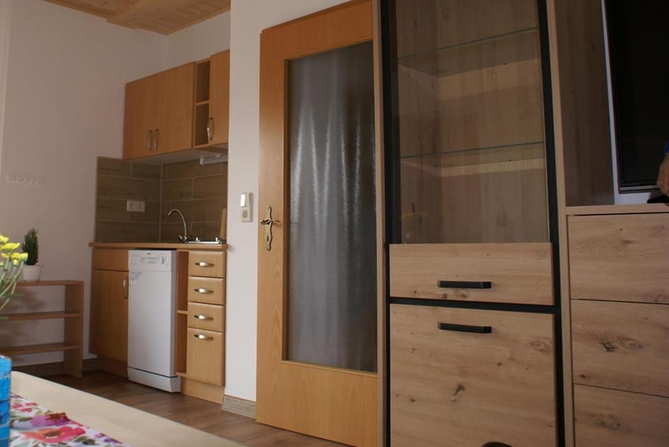Living room, kitchen