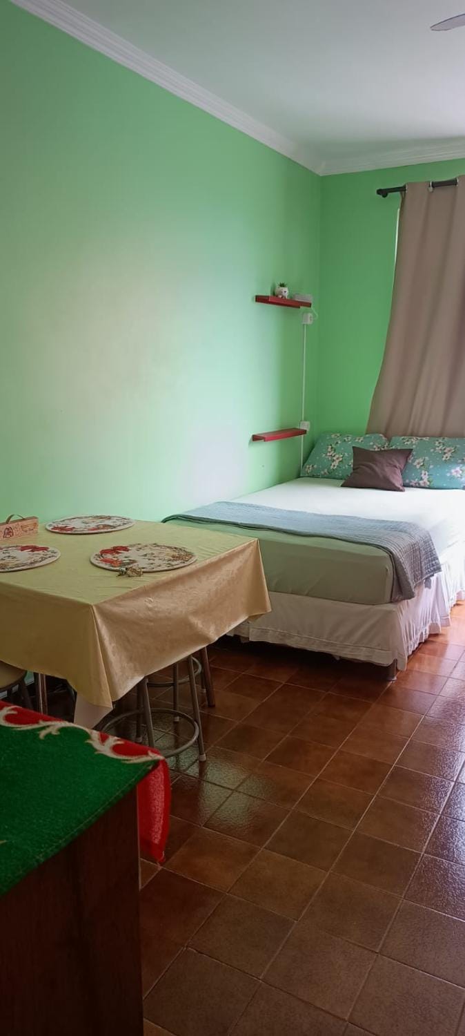 Kitnet frente pro mar em Vila Caiçara, portaria 24 hs e wifi Apartment in State of São Paulo