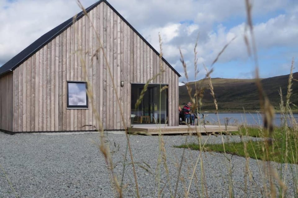 Beautiful views from right above the water House in Scotland