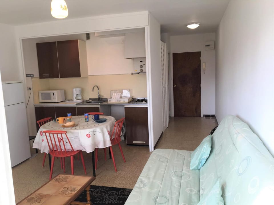 Living room, kitchen