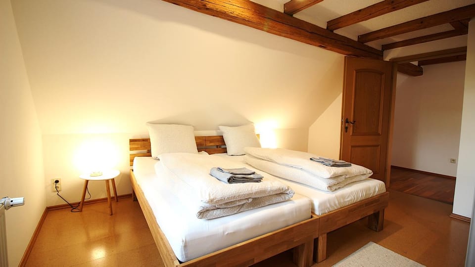 Bed, Photo of the whole room, Bedroom, towels, wardrobe