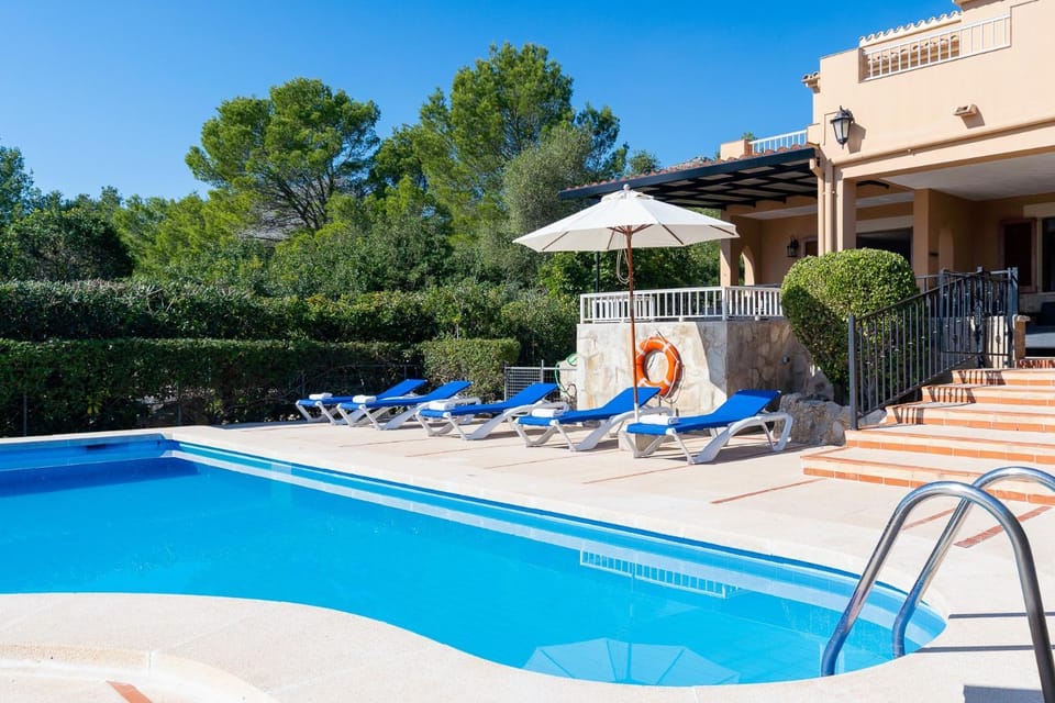 Property building, Living room, Swimming pool