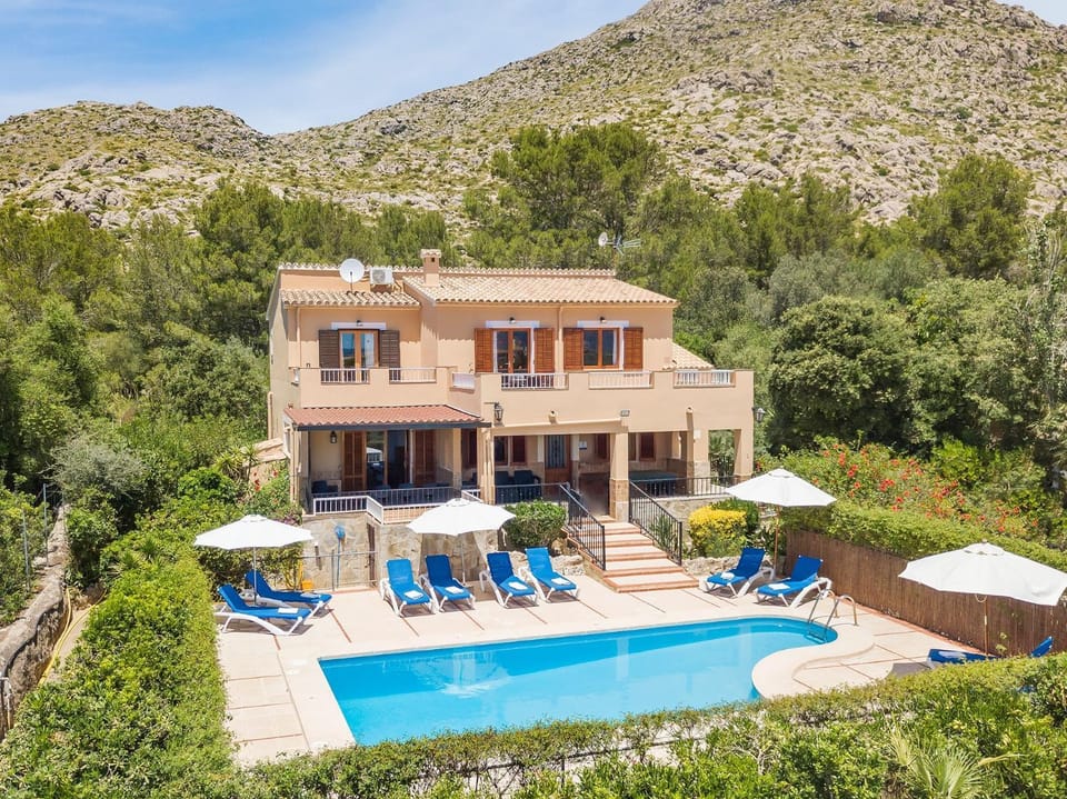 Property building, Living room, Swimming pool