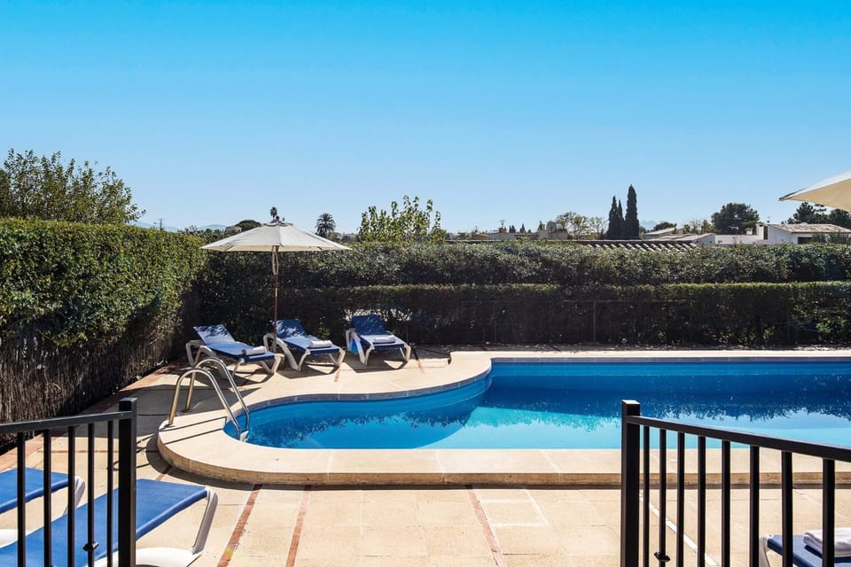 Property building, Living room, Swimming pool