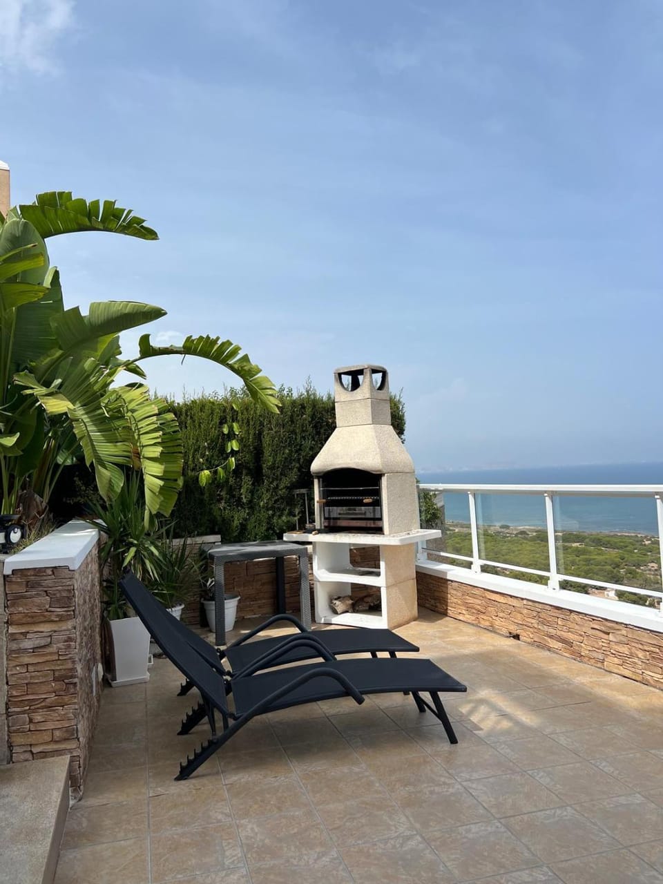 Patio, Day, Natural landscape, View (from property/room), Balcony/Terrace, Sea view