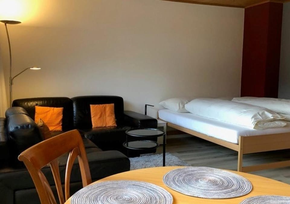 Bed, Living room, Bedroom