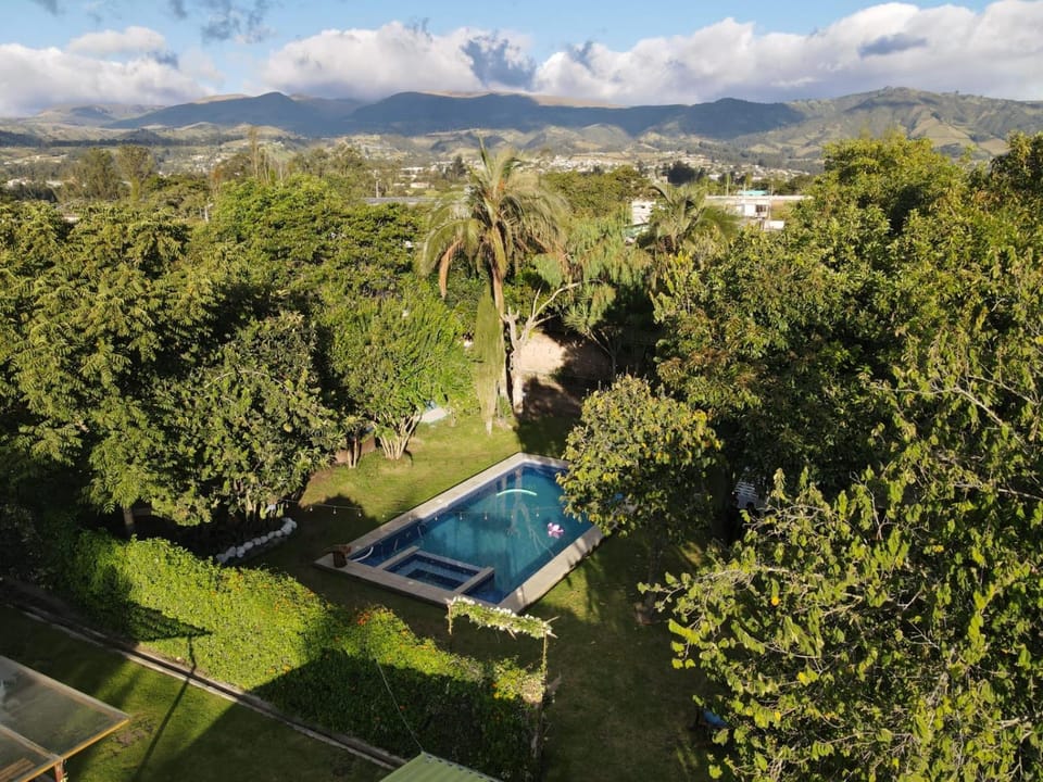 Restaurant/places to eat, Day, Natural landscape, Bird's eye view, Garden, Garden, Hot Tub, Garden view, Mountain view, Pool view, Swimming pool, Swimming pool