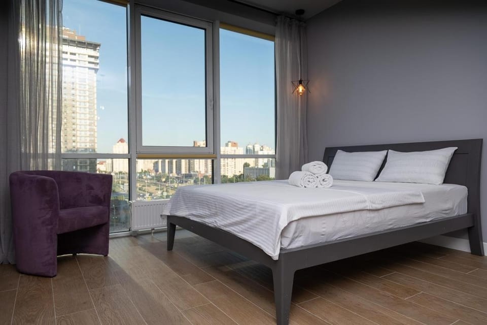 Nikira apartment 38 Smart Plaza Obolon metro Minsk Apartment in Kiev City - Kyiv