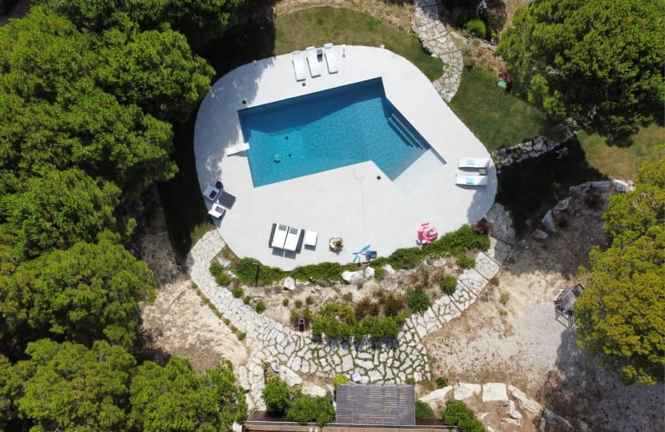 Day, Natural landscape, Bird's eye view, Pool view, Swimming pool