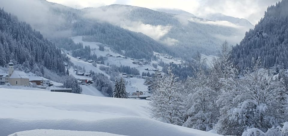 Natural landscape, Winter, Skiing, Mountain view