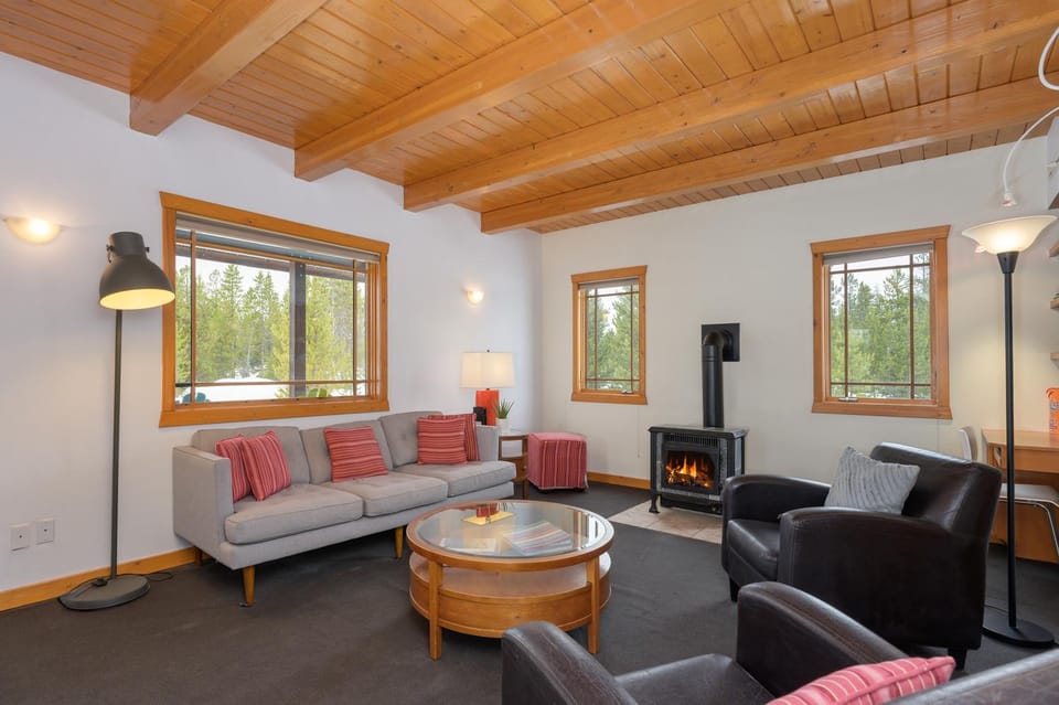 Living room, fireplace, furniture