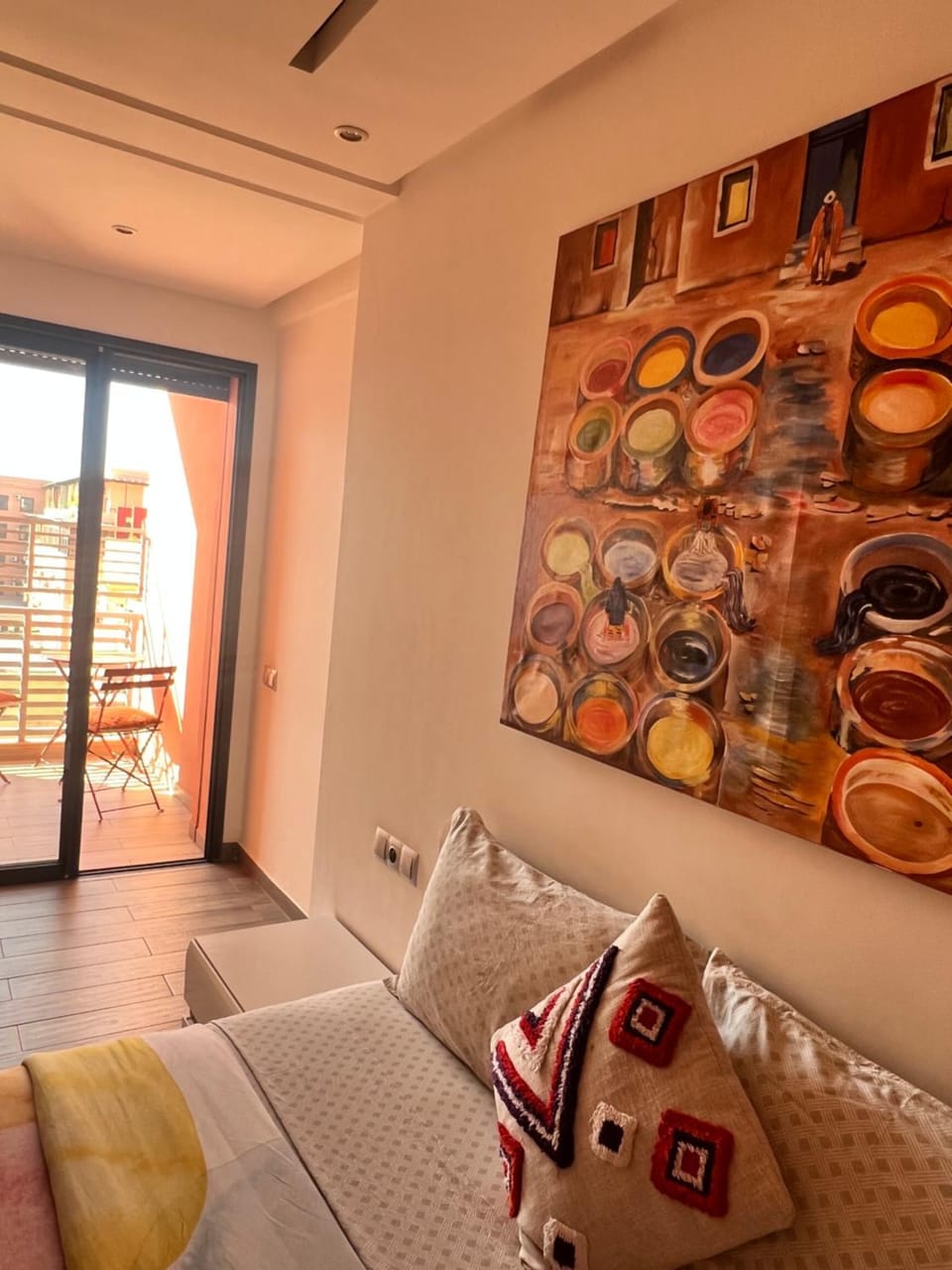 Appartement avec terrasse au calme en plein centre de Marrakech tres rare Apartment in Marrakesh