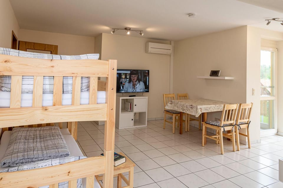 TV and multimedia, Photo of the whole room, Dining area, bunk bed, air conditioner