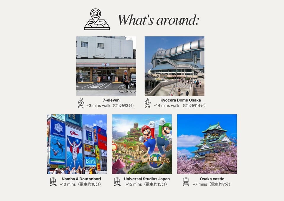Shirakabanoyado - RYOGETSU 白樺の宿 - 涼月, house for 8, easy access to USJ, Namba! House in Osaka