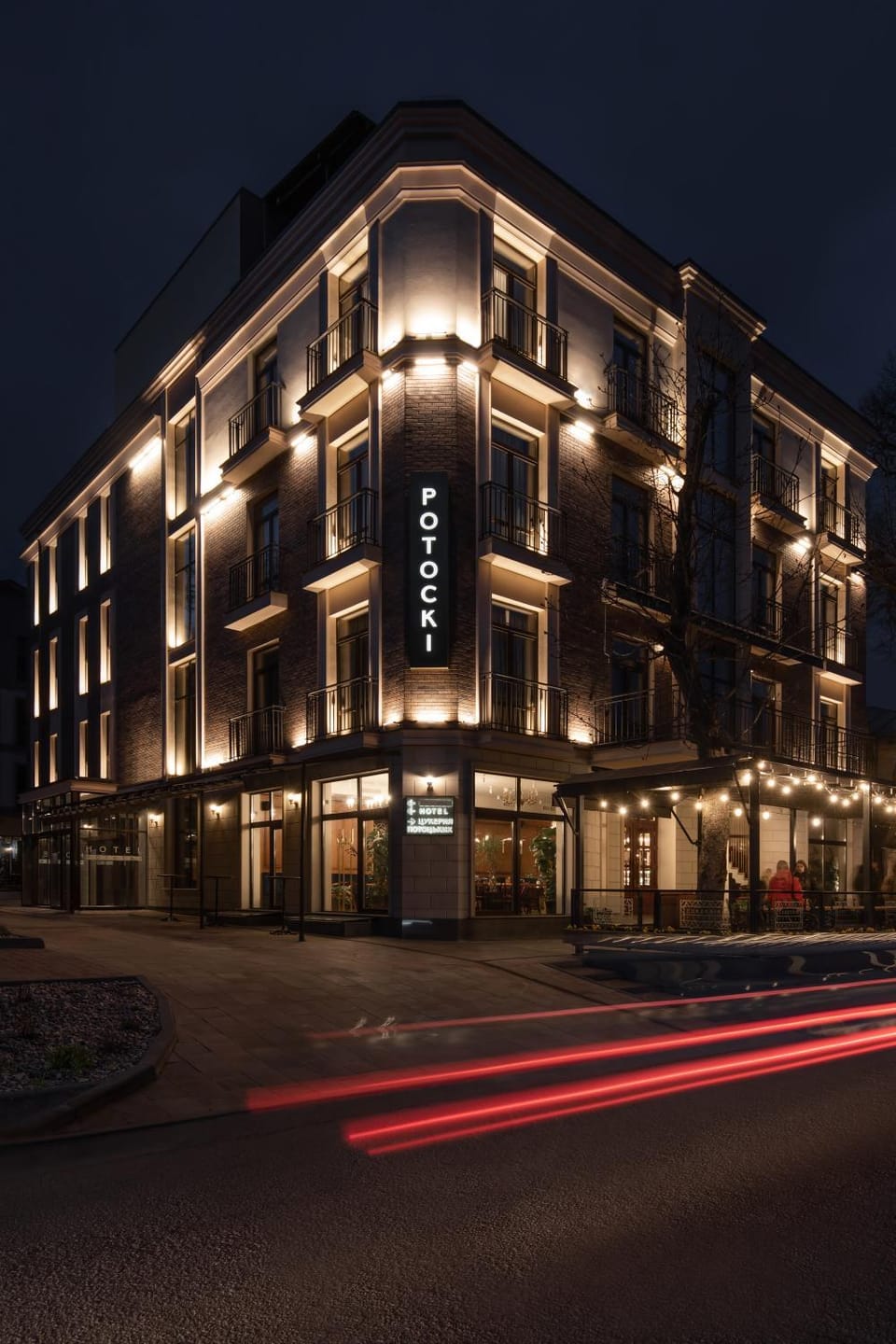 Property building, Night, City view