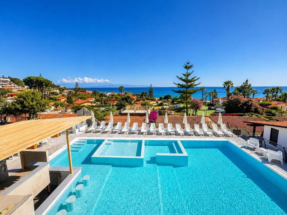 Natural landscape, Pool view, Sea view, Swimming pool