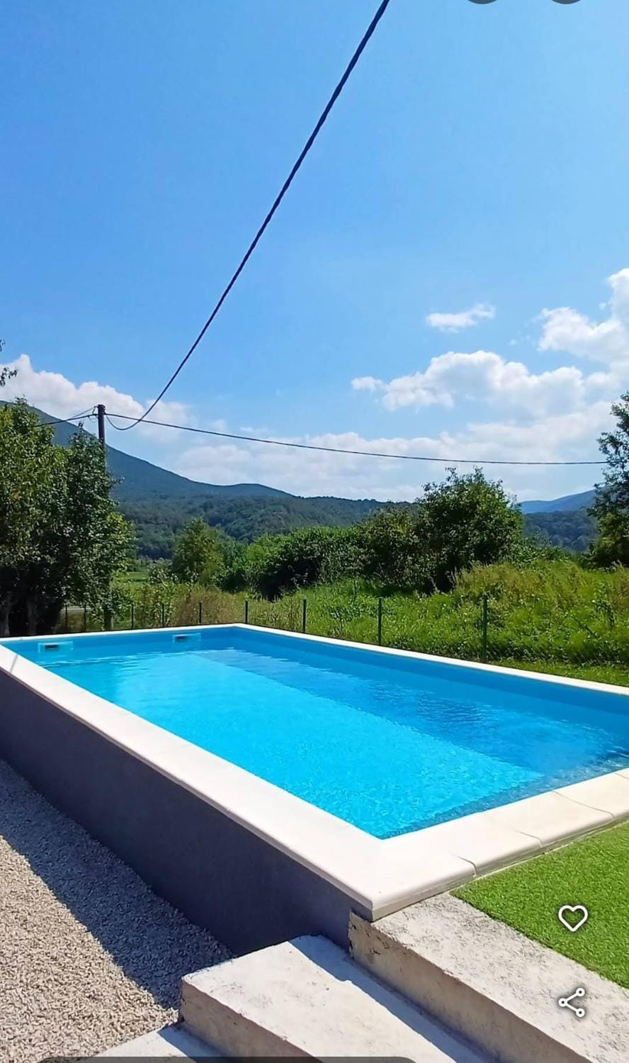 Natural landscape, Mountain view, Pool view, Swimming pool