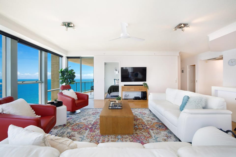 TV and multimedia, Living room, Lounge or bar, Beach, Beach, Sea view, Sunrise