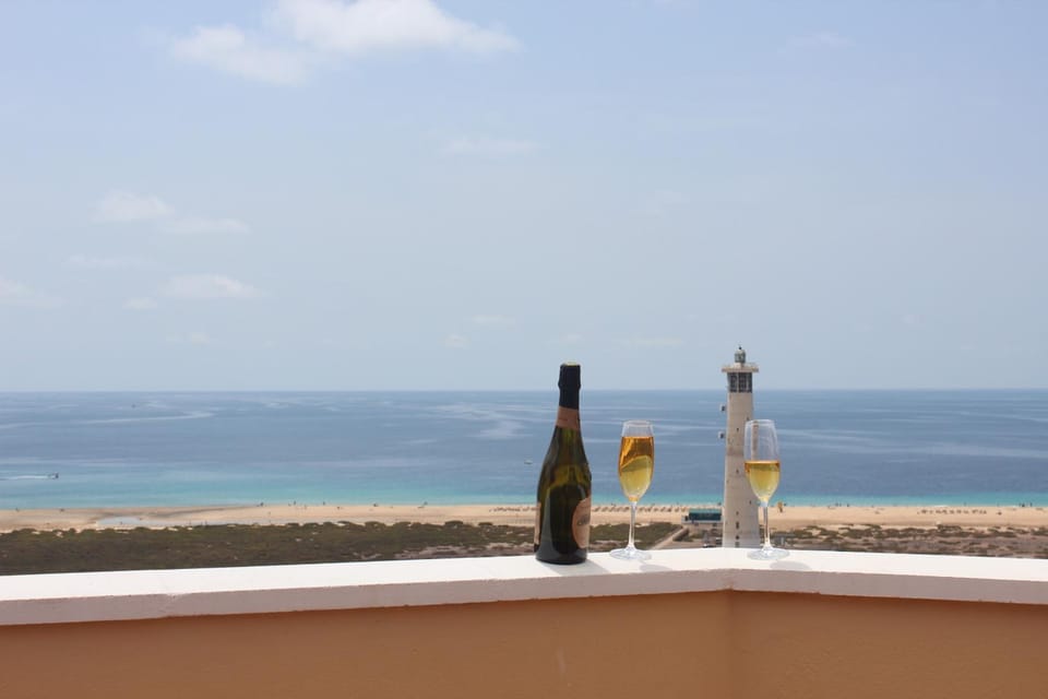 Natural landscape, View (from property/room), Balcony/Terrace, Beach, Sea view