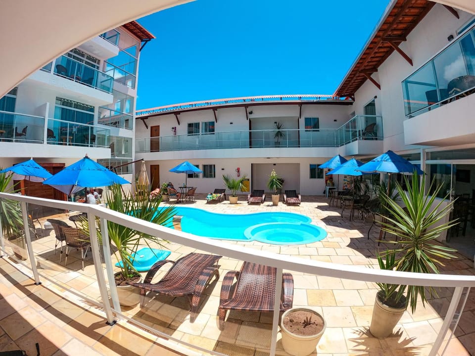 Property building, Balcony/Terrace, Pool view, Swimming pool