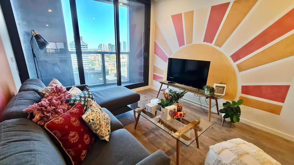 1BR Boho Bliss! Walk to Botanic Gardens & Shrine Apartment in Southbank
