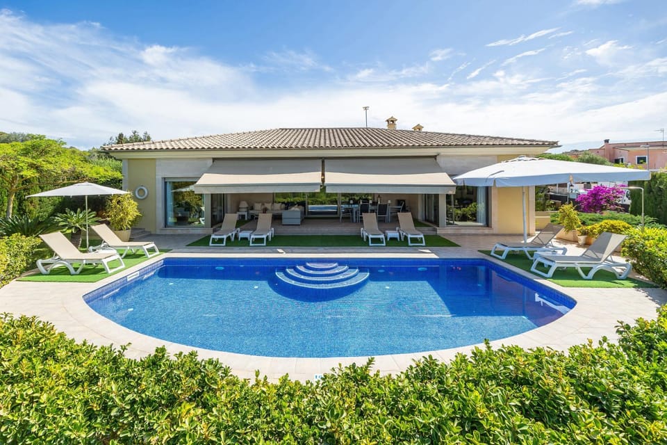 Property building, Living room, Swimming pool