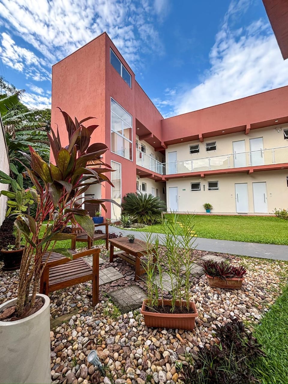 Property building, Spring, Garden