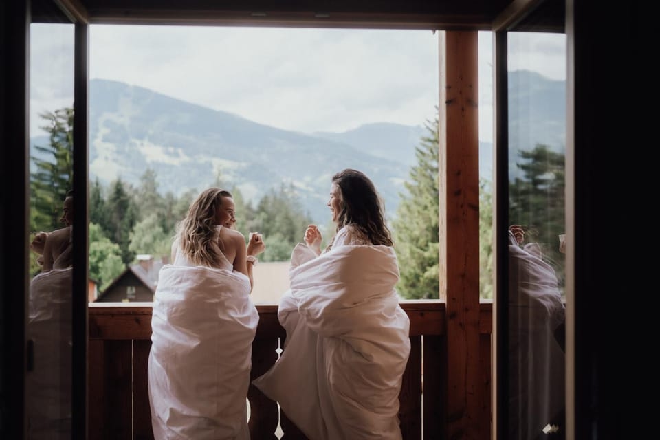 Day, People, View (from property/room), Balcony/Terrace, Guests, Mountain view