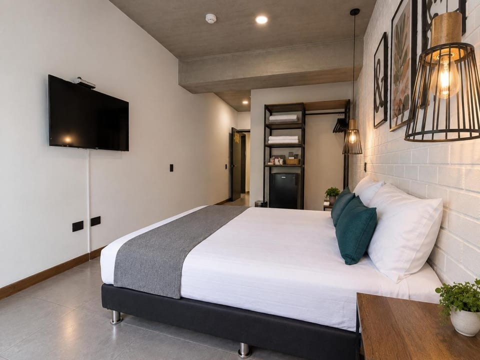 Communal lounge/ TV room, Bed, TV and multimedia, Photo of the whole room, Bedroom