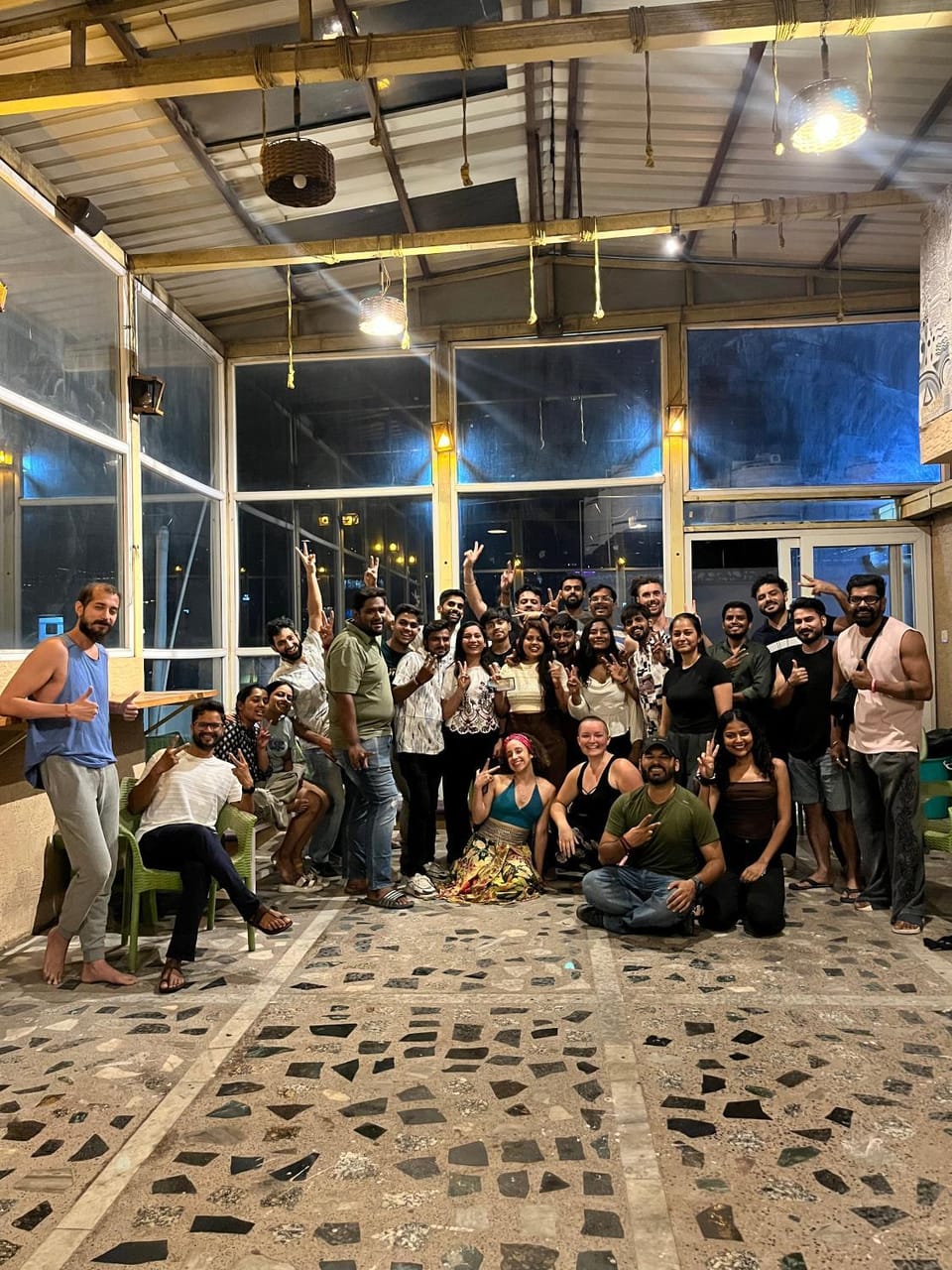 People, Balcony/Terrace, Entertainment, group of guests