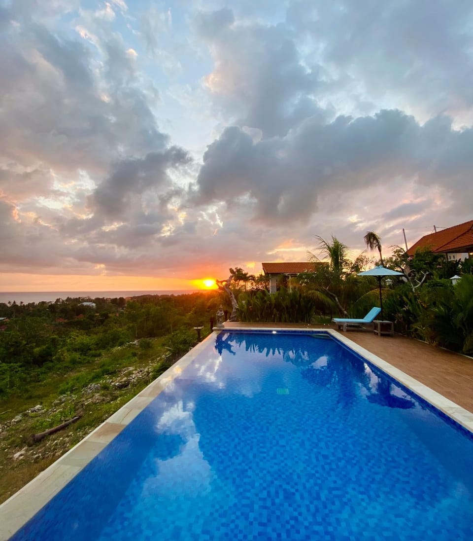 Day, Natural landscape, Pool view, Swimming pool, Sunrise, sunbed