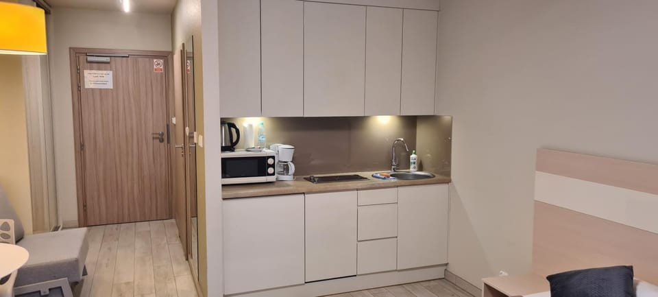 Kitchen or kitchenette, minibar
