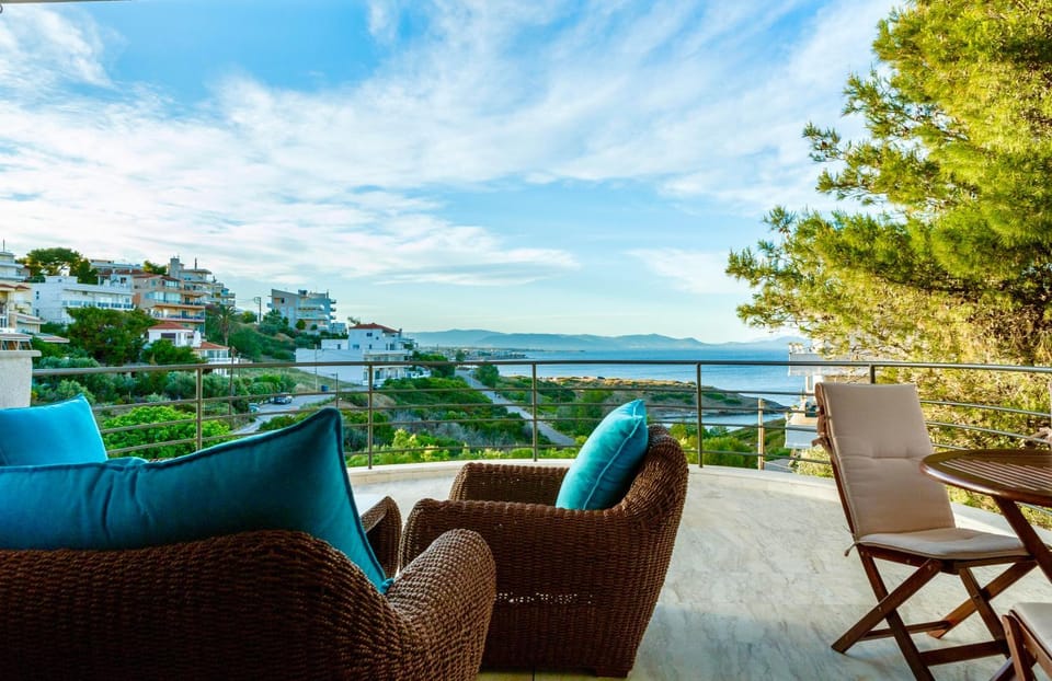 View (from property/room), Balcony/Terrace, Sea view