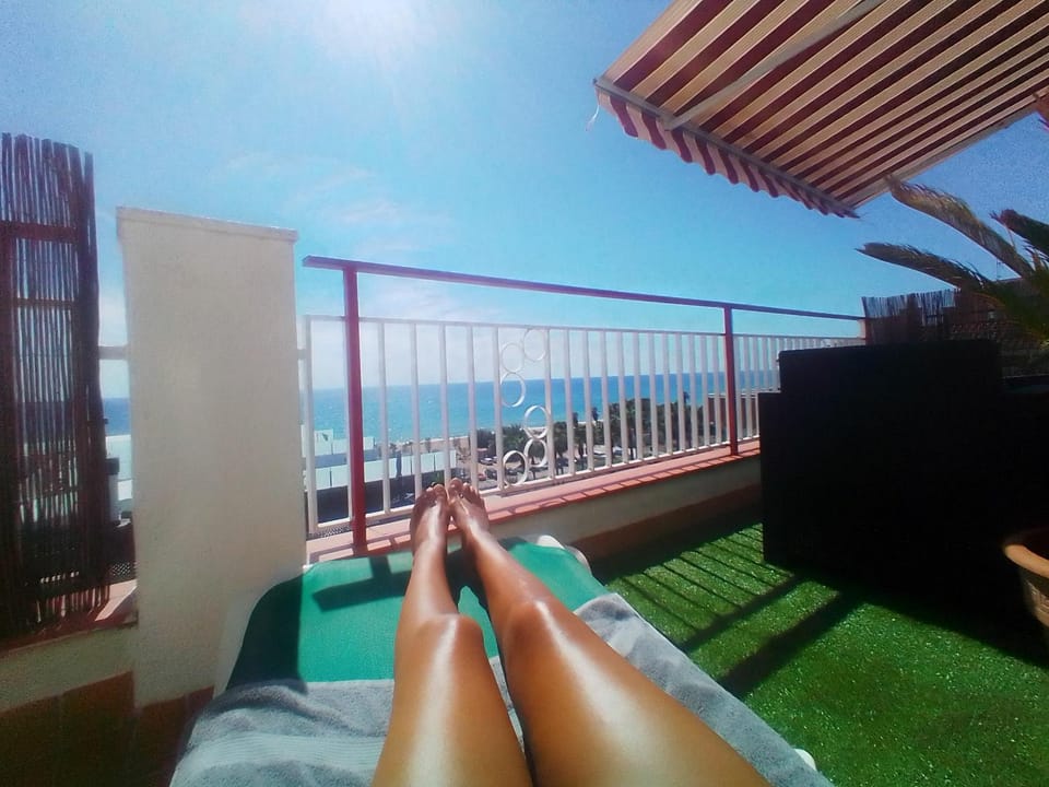 Solarium, View (from property/room), Balcony/Terrace, Balcony/Terrace, Sea view, sunbed