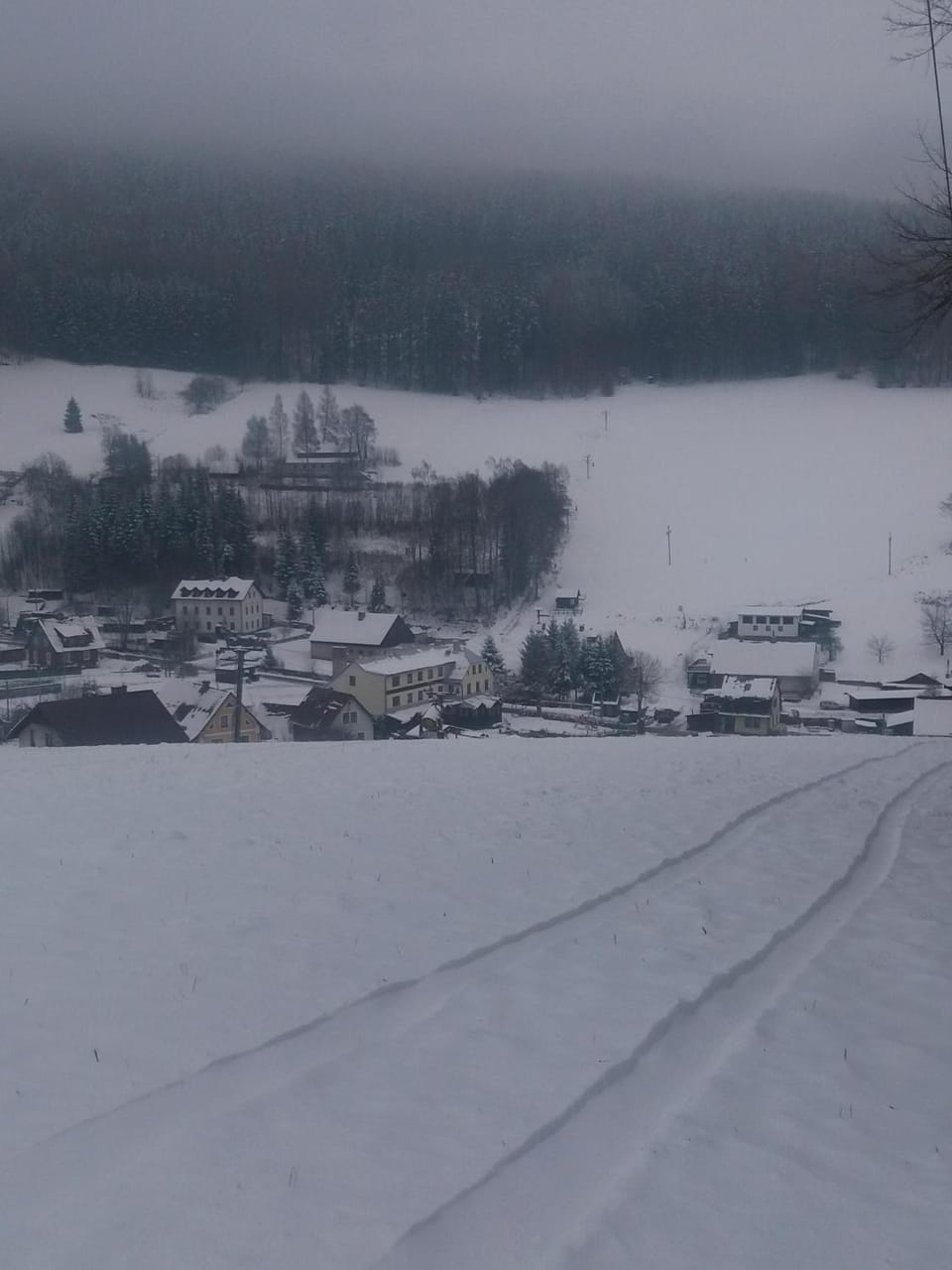 Off site, Winter, City view