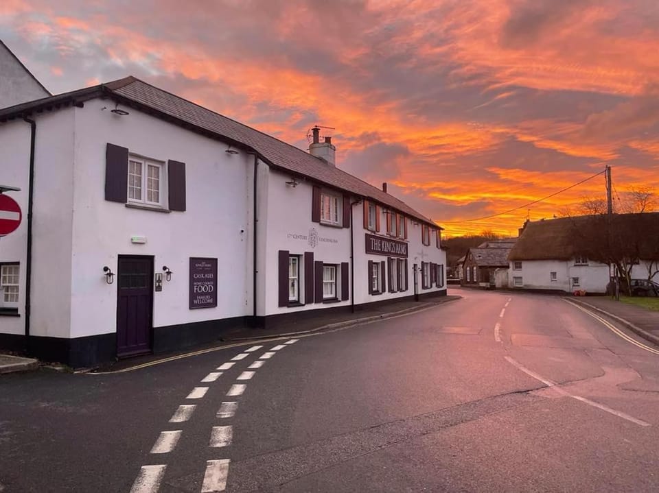 Property building, Street view, Sunset