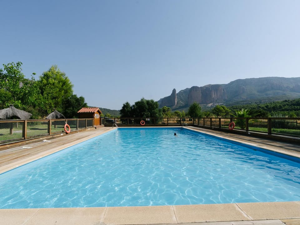 Natural landscape, Mountain view, Swimming pool