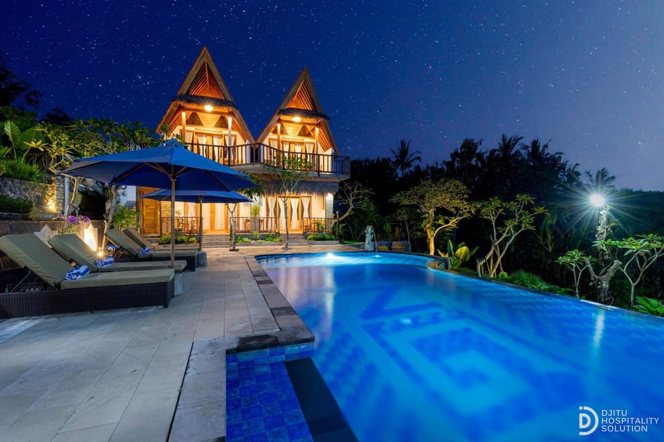 Property building, Night, Natural landscape, View (from property/room)